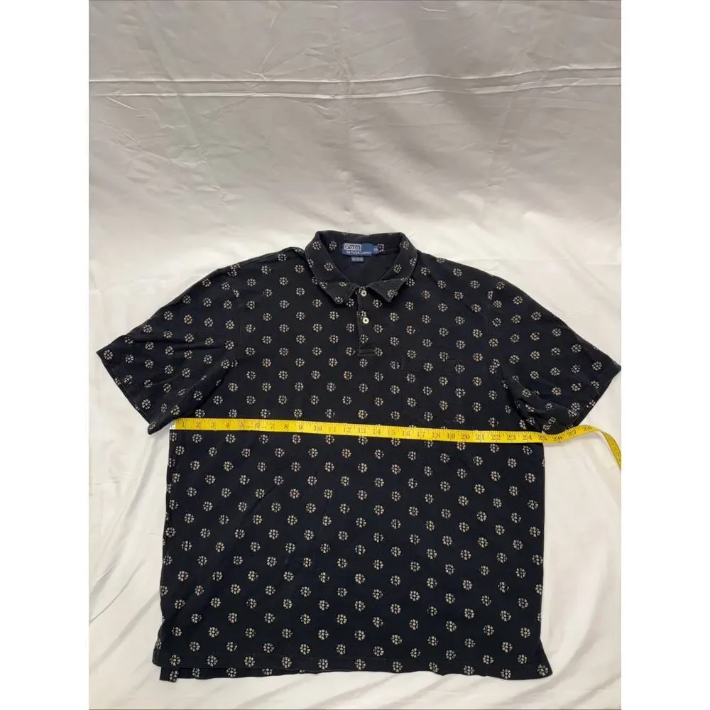 VTG Men’s Ralph Lauren Polo Black‎ Size:2XL